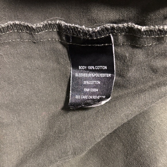 Torrid Olive Green Utility Jacket with Black Sleeves - Picture 6 of 6